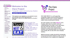 Desktop Screenshot of clareproject.org.uk