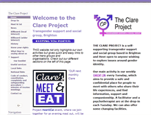 Tablet Screenshot of clareproject.org.uk